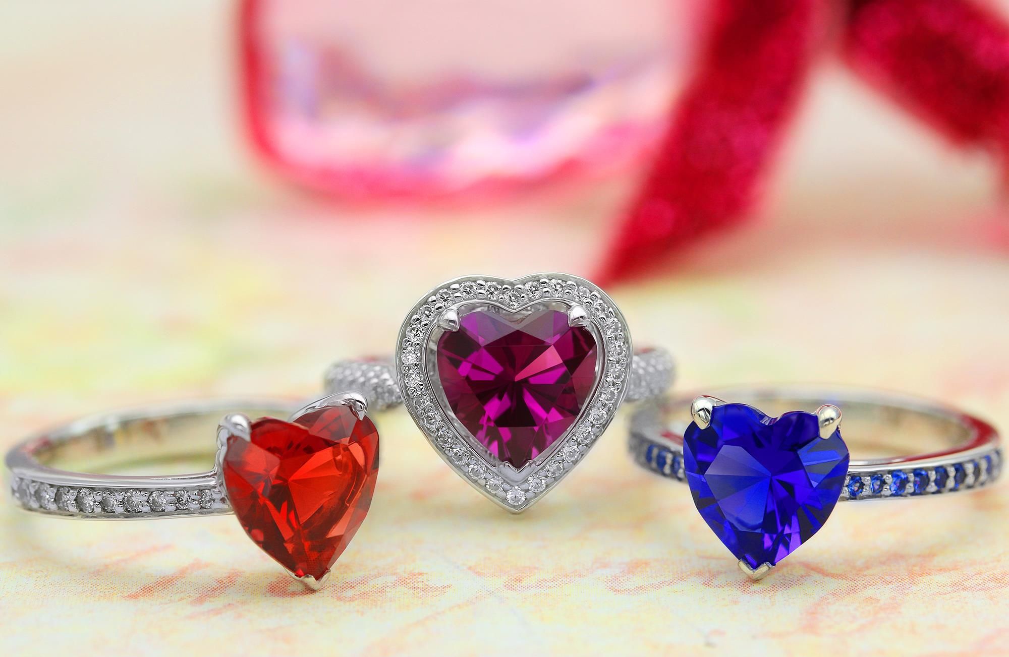 These hearts rings are one of the most beloved symbols in our culture. The precious expression of the moment of happiness.